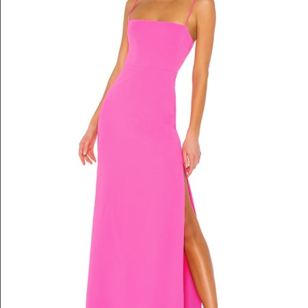 Superdown Addison Hot Pink Maxi Dress, Small